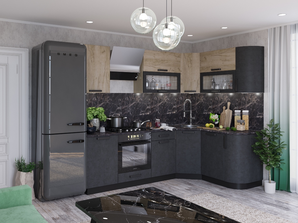 Крафт (Бетон темный)