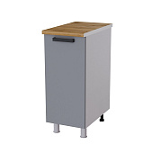 Шкаф нижний глубокий Г35Р кухня Осло без столешницы (Белый/Карбон латте) 