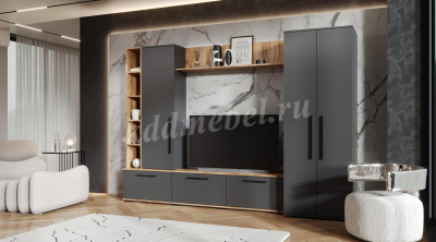 Гостиная Леванте (Дуб вотан/Графит)