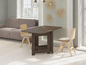 Стол-тумба обеденный Премиум узкий овальный (Венге)