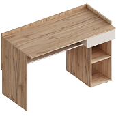 Стол  письменный Сицилия с ящиком (Дуб альпийский/Тефия)