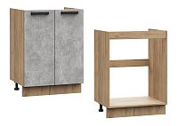 Шкаф под мойку ШНМ 600 Кухня Модена (Дуб Бирюза)