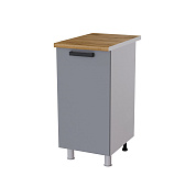 Шкаф нижний 4Р кухня Танго без столешницы (Белый/Дуб шале серебро)