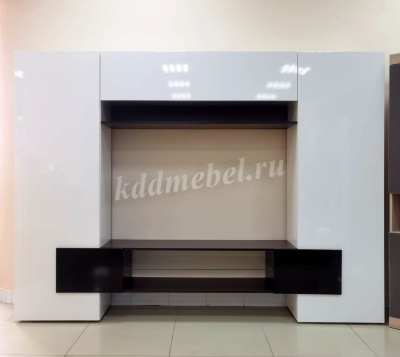 Гостиная Инкастро-2 (Белый/Черный глянец)