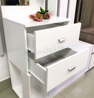 Прихожая Вега (Белый/Белый глянец)