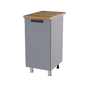 Шкаф нижний 4Р кухня Кампео без столешницы (Белый/Бриз)