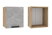 Шкаф верхний ШВГ 920*400 Кухня Бетоны (Бетон Снежный)