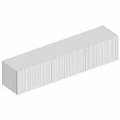 Тумба подвесная Квинта 1600 (Белый лофт/Софт айс/Белый)