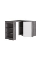 Стол-комод ПРАВЫЙ Ясень черный - Перламутр Стол-комод ПРАВЫЙ Ясень черный - Перламутр