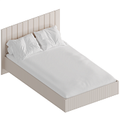 Кровать Тефия 1.6 с ортопедическим основанием (Тефия/Софт сантьяго)