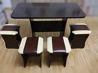 Обеденная группа Бон тип 1 (Венге/Шоколад/Бежевый) к/з