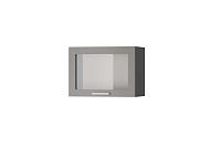 Шкаф верхний со стеклом 5ХС кухня Танго (Белый/Лайм глянец)