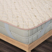 Наматрасник стеганый силикон. п/э волокно на резинке Комфорт 1200*2000