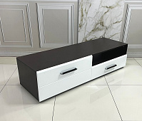 Тумба под ТВ Ларго 1.4 (Венге/Белый глянец)