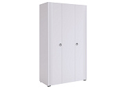 Шкаф трехдверный  Ева 105.01 (Белое дерево/Белый матовый)