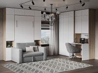 Кабинет-спальня Дуб Сонома светлый - Белый Кабинет-спальня Дуб Сонома светлый - Белый