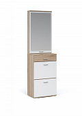 Комод и зеркало Виола (Дуб сонома/Белый)