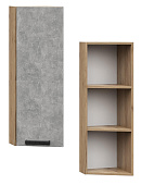 Шкаф верхний торцевой ШВТ 920*300 Кухня Ксения (Белый глянец)