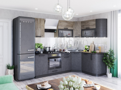 Цоколь арочный (Черный)