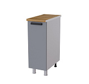 Шкаф нижний глубокий Г3Р кухня Марбл без столешницы (Белый/Океан)