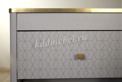 Комод Антре 65.01 (Серый/Золото) 