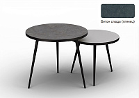 Стол журнальный Ранс малый 2 кат. (Опора Белый муар/Бетон слюда 809)