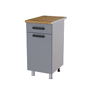 Шкаф нижний с 1 ящиком 4Р1 кухня Контемп без столешницы (Дуб сонома/Индиго)