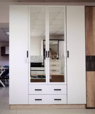 Шкаф распашной Нарцисс-3 (Дуб сонома/Белый) 