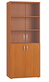 Шкаф для документов со стеклом Гермес Шк38 (Клен ванкувер)