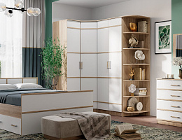 Сакура (Дуб сонома/Белый)