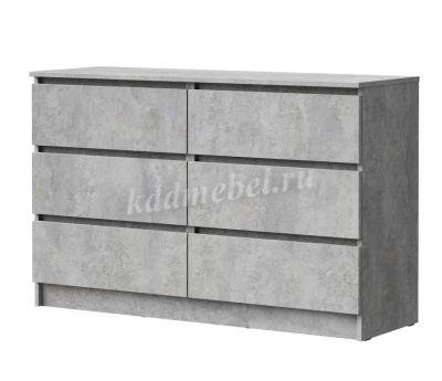 Комод Лето-6 1.2 (Цемент светлый)