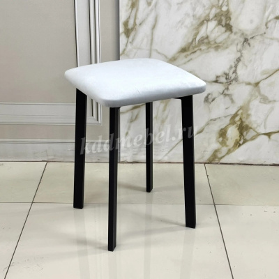 Табурет Френк (Серый велюр/Черный)