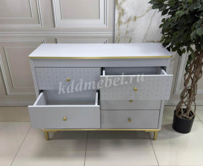Комод Антре 65.01 (Серый/Золото) 