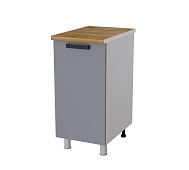 Шкаф нижний глубокий Г4Р кухня Кампео без столешницы (Белый/Бриз)