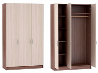 Шкаф Басса ШКК-557 3-х створчатый (Ясень шимо темный/Ясень шимо светлый)