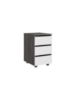 Тумба подкатная закр.Ясень черный - Перламутр Тумба подкатная закр.Ясень черный - Перламутр