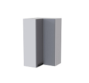 Шкаф верхний высокий угловой ВУВП кухня Кантри (Белый/Дуб канадский)