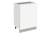 Шкаф рабочий Фьюжн 42.49 L600 левый (1 дв. гл.) (Белый эмаль)