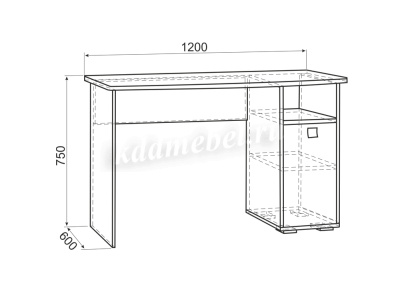 Стол Энерджи (Дуб сонома/Белый)