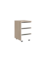 Тумба подкатная закр. Дуб Сонома светлый - Белый Тумба подкатная закр. Дуб Сонома светлый - Белый