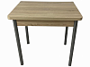 Стол обеденный Д17 раскладной (Дуб сонома/Опоры металлик)