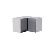 Шкаф верхний угловой УВП 360 кухня Марбл (Белый/Грей софт)