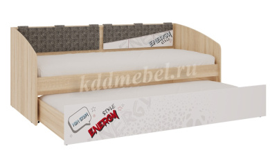 Кровать Энерджи (Дуб сонома/Белый)