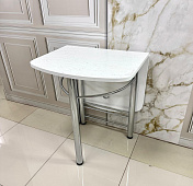 Стол обеденный пристенный Пластик (Мрамор марквина белый) (ВВР)