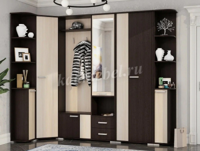 Шкаф угловой Домино А (Белый)