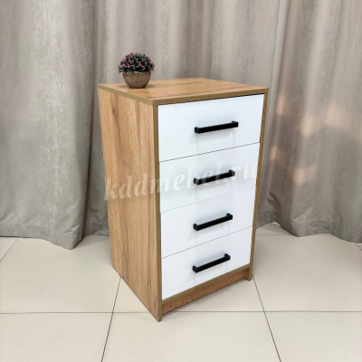 Комод Мия КМ-02 (Дуб крафт/Белый)