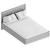 Кровать Вита 1.4 с настилом (Силк маус серый)