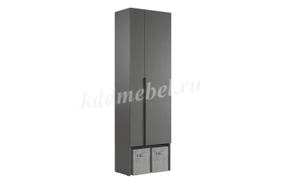 Шкаф 2дв. Баско L600 (Графит)