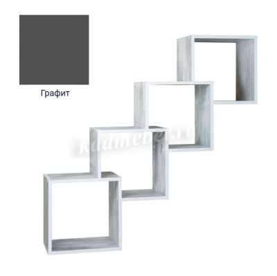 Полка Ель-07 2 кат. (Графит)