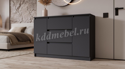 Комод Вега 2Д-3Я (Графит)
